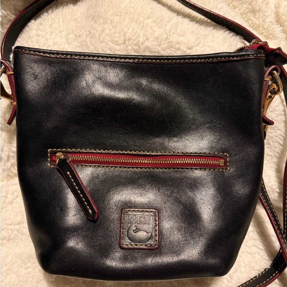 Dooney & Bourke Black Leather Crossbody Bag